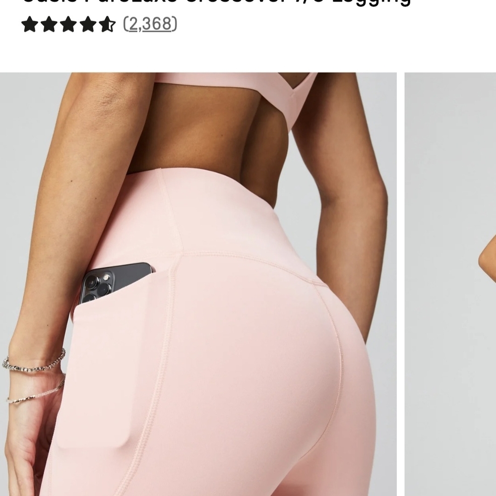 Pink Crossover Leggings